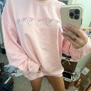 Cozy oversized sweatshirt John Mayer sob rock pink